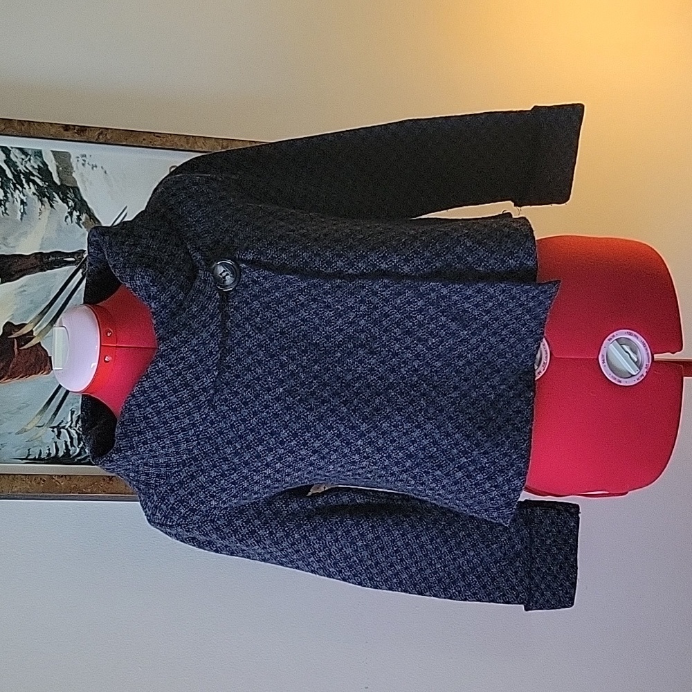 Loose Fit Wool Blend Cardigan
